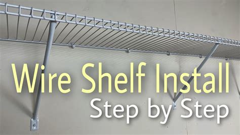 rubbermaid wire shelving installation instructions